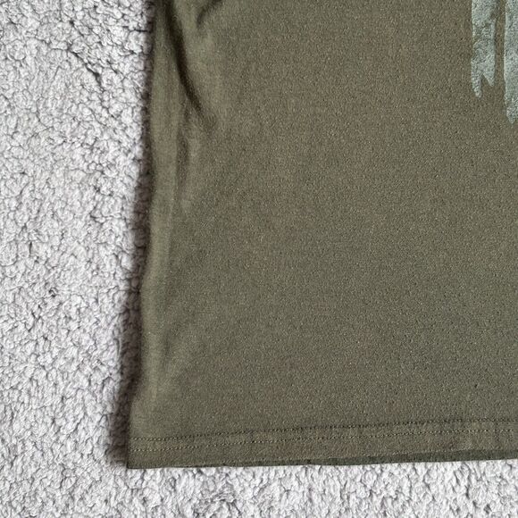 Real Tree Mens Tee Shirt Large Green Flag Antler Logo Outdoors Hunting Chore - Picture 5 of 14